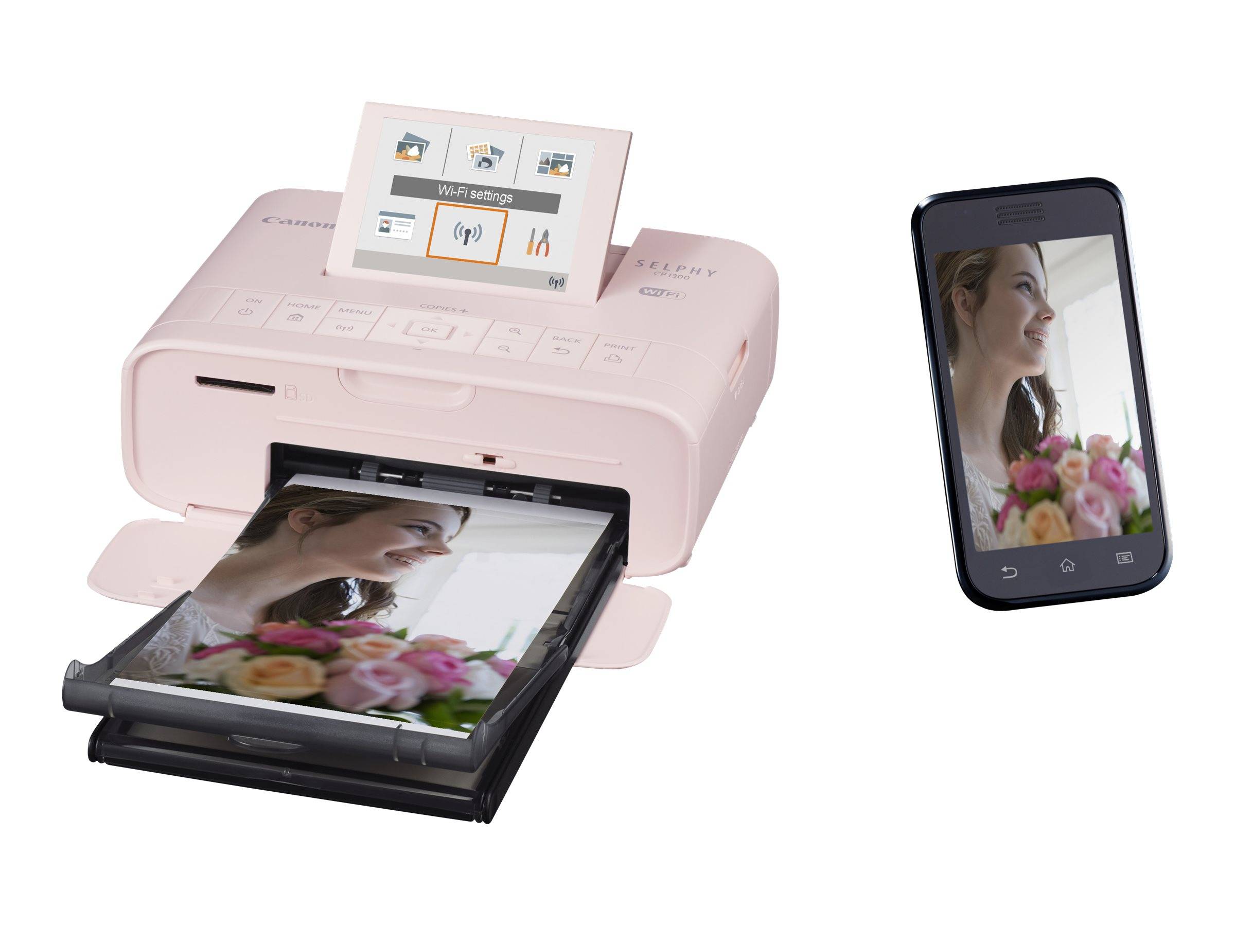 Canon SELPHY CP1300 - Drucker - Farbe - Thermosublimation - 100 x 148 mm bis zu 2.2 Abzüge/Min. (Farbe) - USB, USB-Host,