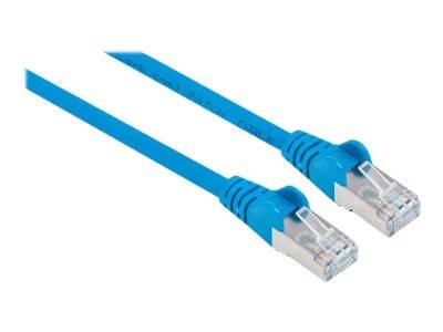 Intellinet 740975 RJ45 Netzwerkkabel, Patchkabel CAT 6a S/FTP 5.00 m Blau Folienschirm, Geflechtschirm, Geschirmt, Halogenfrei 1 St.