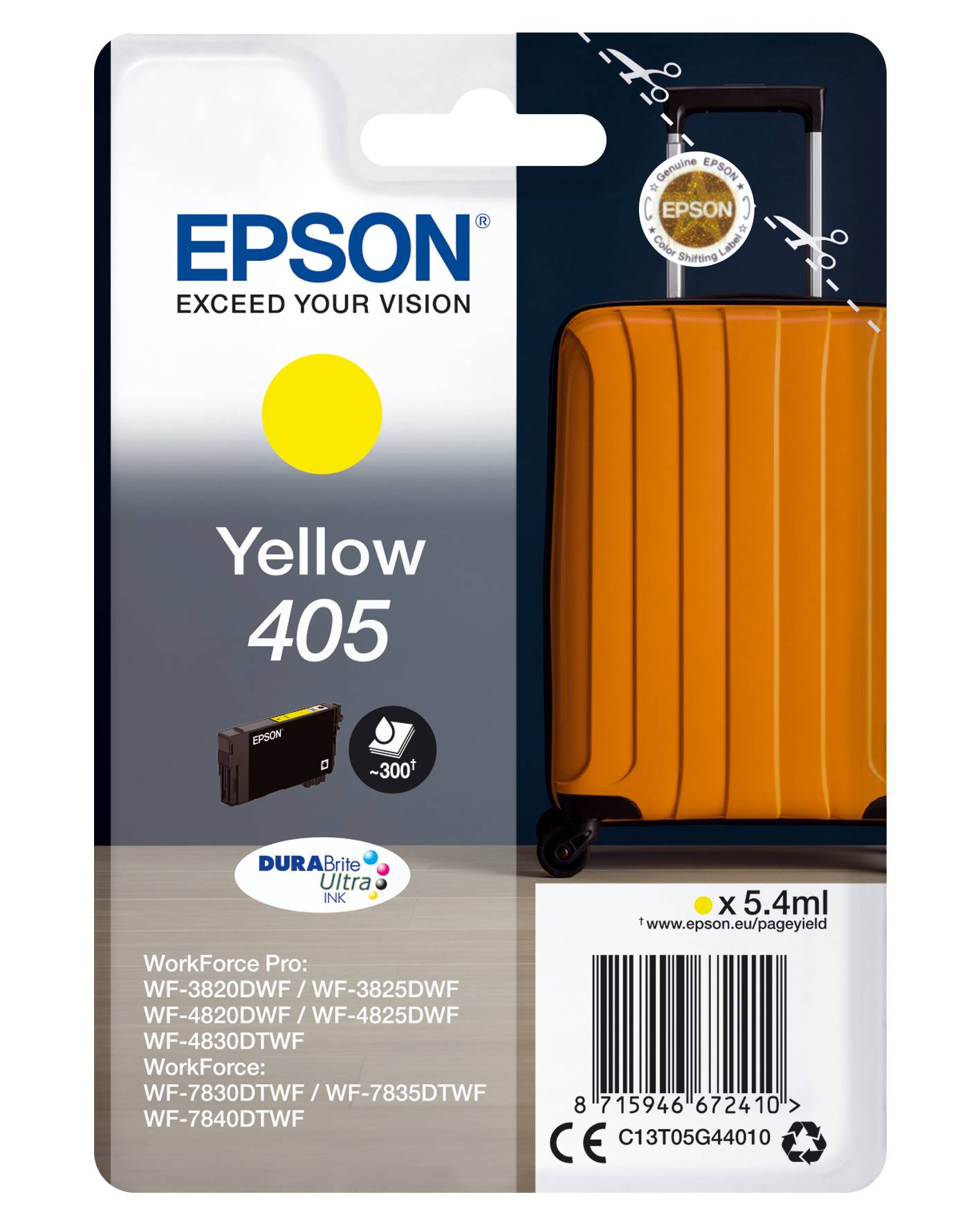 Epson Druckerpatrone T05G4, 405 Original Gelb C13T05G44010