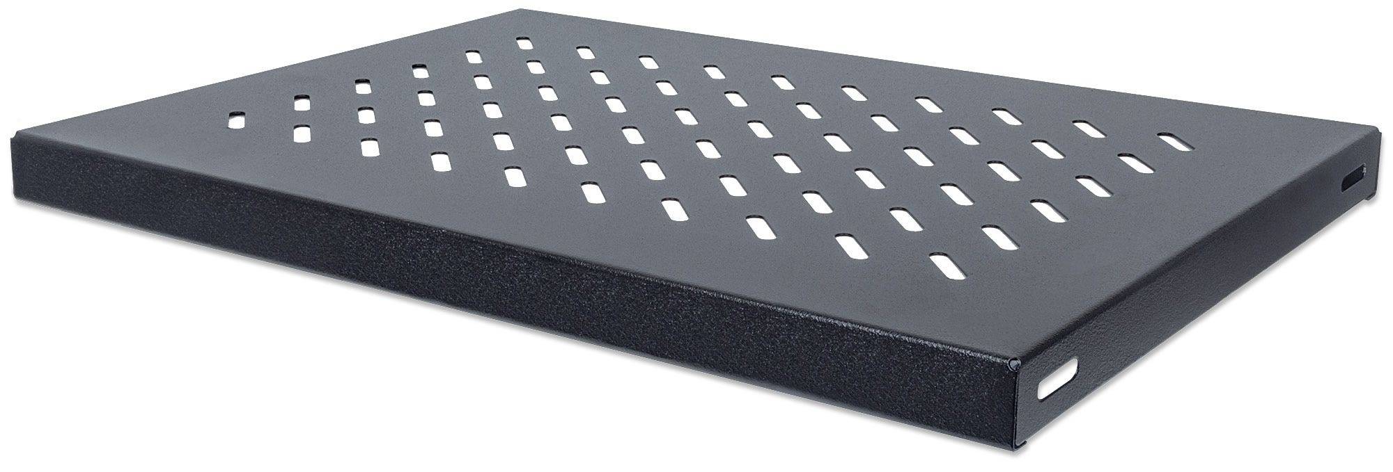 Intellinet 712521 19 Zoll Netzwerkschrank-Geräteboden 1 HE Festeinbau Geeignet für Schranktiefe: ab 600 mm Schwarz