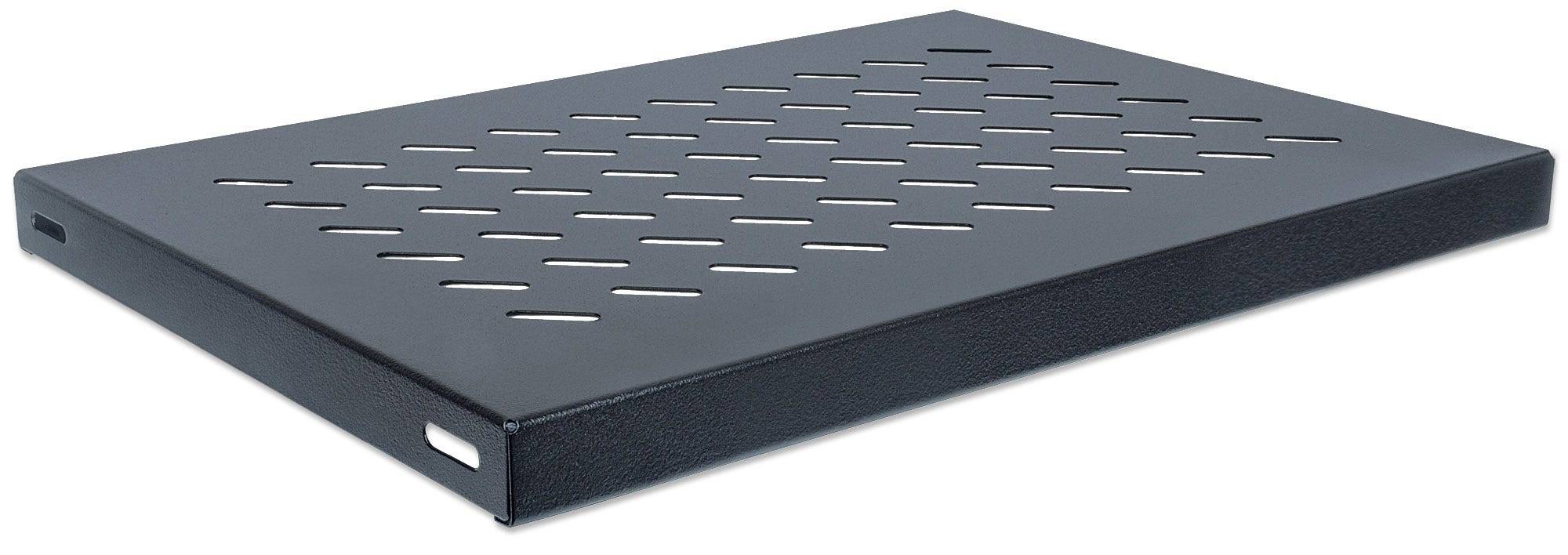 Intellinet 712521 19 Zoll Netzwerkschrank-Geräteboden 1 HE Festeinbau Geeignet für Schranktiefe: ab 600 mm Schwarz