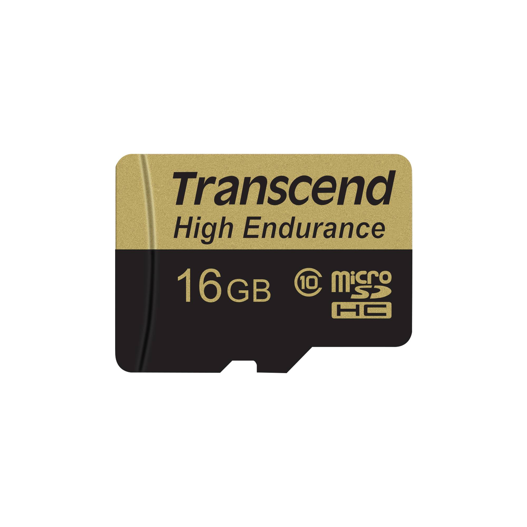 Transcend High Endurance microSDHC-Karte 16 GB Class 10 inkl. SD-Adapter