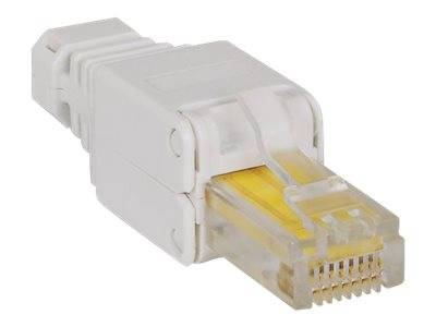 Intellinet Kabel Intellinet Werkzeugloser RJ45-Stecker RJ45-Modularstecker kein Crimpwerkzeug benötigt 790482 Farbkodierung, Knickschutztülle, Crimp