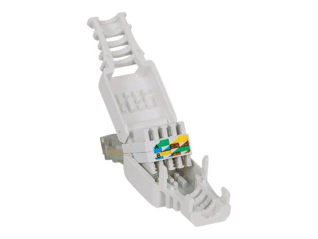 Intellinet Kabel Intellinet Werkzeugloser RJ45-Stecker RJ45-Modularstecker kein Crimpwerkzeug benötigt 790482 Farbkodierung, Knickschutztülle, Crimp