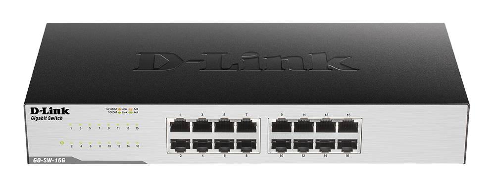 D-Link GO-SW-16G/E Netzwerk Switch 16 Port 1 GBit/s