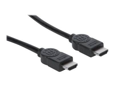 Manhattan HDMI Anschlusskabel HDMI-A Stecker, HDMI-A Stecker 7.50 m Schwarz 353274 4K UHD HDMI-Kabel