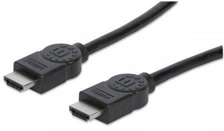Manhattan HDMI Anschlusskabel HDMI-A Stecker, HDMI-A Stecker 7.50 m Schwarz 353274 4K UHD HDMI-Kabel