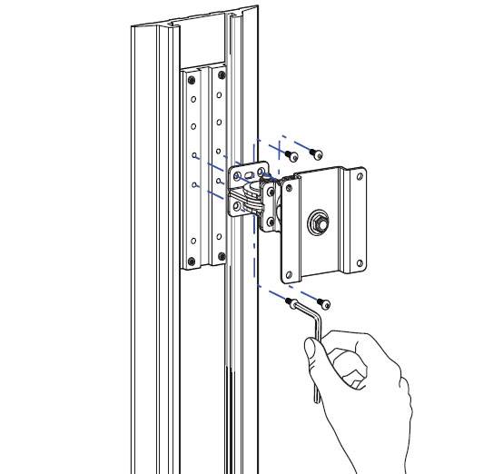 Ergotron Alu-Profilschiene Passend für Serie (Halter): Ergotron ARMS Halterungen Aluminium
