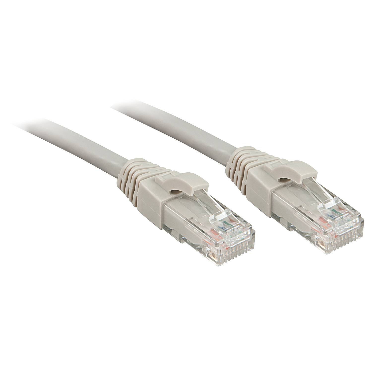 LINDY 48002 RJ45 Netzwerkkabel, Patchkabel CAT 6 U/UTP 1.00 m Grau 1 St.