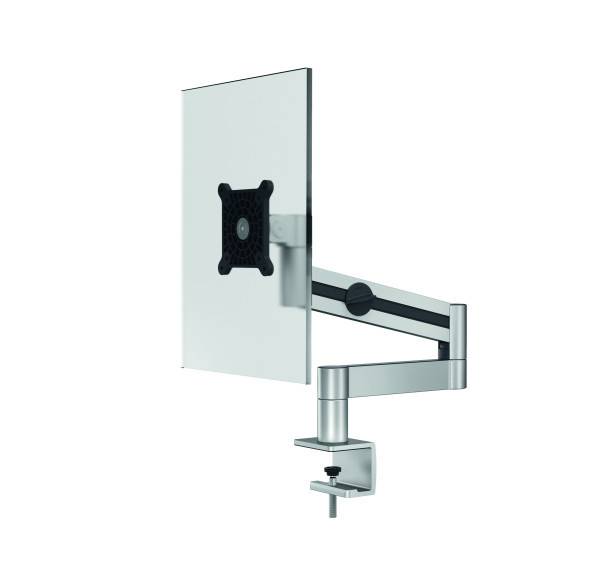 DURABLE - Befestigungskit - einstellbarer Arm - für Monitor / Curved-Monitor - Aluminium, hochwertiger Kunststoff - Silb
