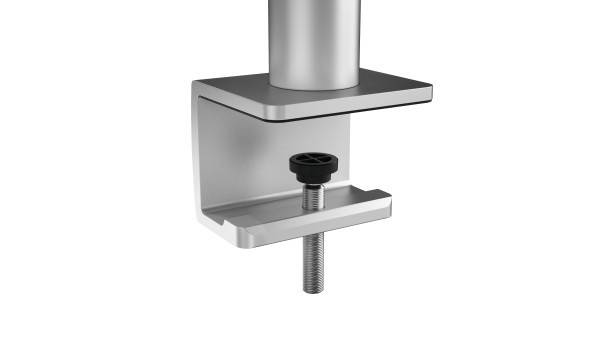 DURABLE - Befestigungskit - einstellbarer Arm - für Monitor / Curved-Monitor - Aluminium, hochwertiger Kunststoff - Silb