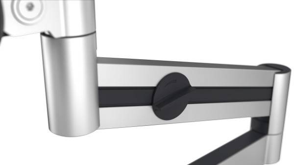 DURABLE - Befestigungskit - einstellbarer Arm - für Monitor / Curved-Monitor - Aluminium, hochwertiger Kunststoff - Silb