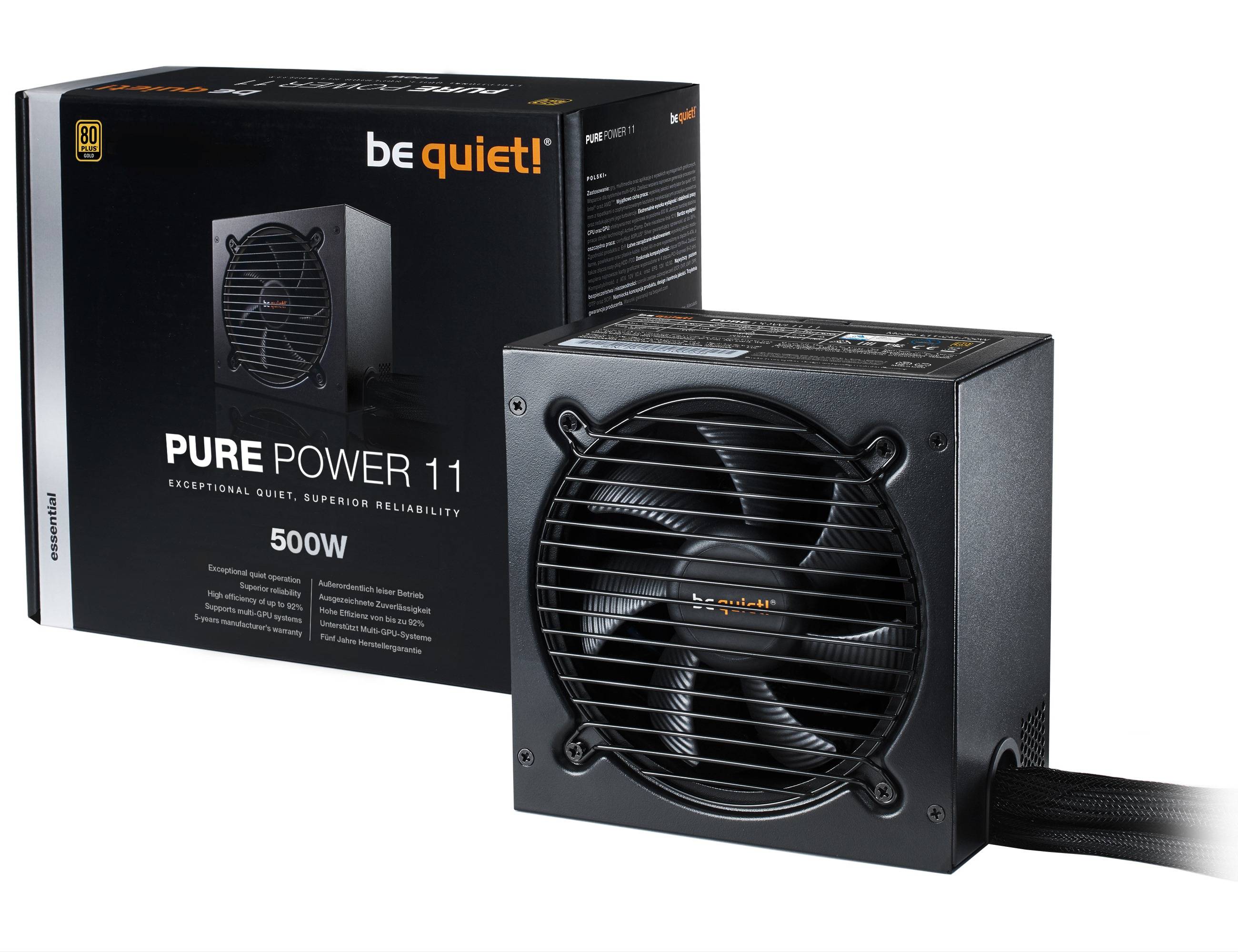 BeQuiet Pure Power 11 PC Netzteil 500 W ATX 80PLUS® Gold