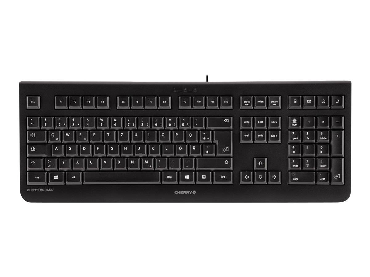 Cherry KC 1000 Corded Keyboard, USB, schwarz