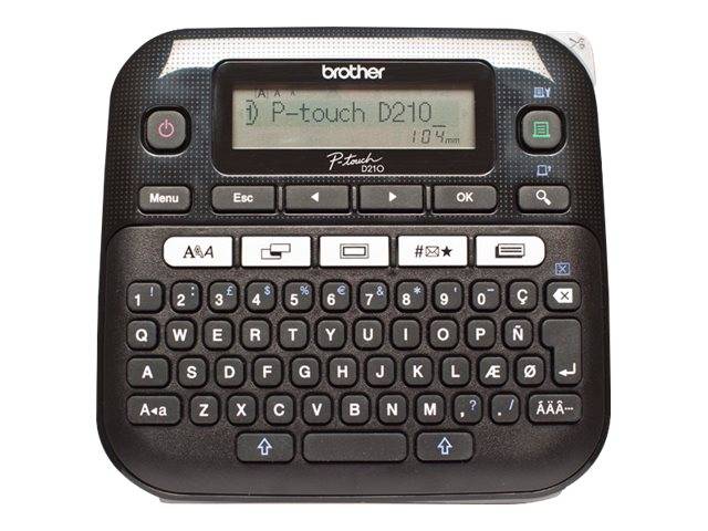 Brother P-touch D210 Beschriftungsgerät Geeignet für Schriftband: TZe 3.5 mm, 6 mm, 9 mm, 12 mm