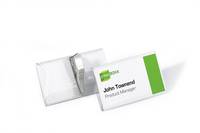 DURABLE Namensschild 811019 75x40mm Kunststoff tr 25 St./Pack.
