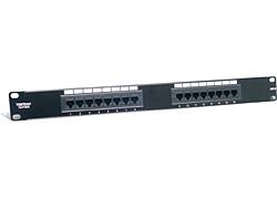 TrendNet TC-P16C6 16 Port Netzwerk-Patchpanel CAT 6 1 HE Schwarz Bestückt