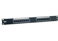 TrendNet TC-P16C6 16 Port Netzwerk-Patchpanel CAT 6 1 HE Schwarz Bestückt