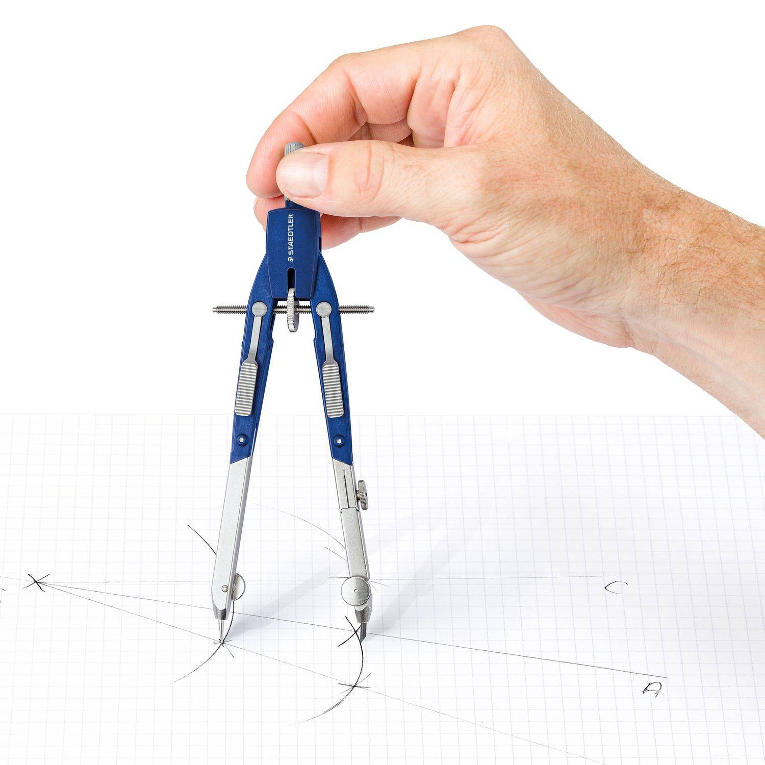 Staedtler Schnellverstellzirkel 552 01 Schnellverstellung Tastenmechanik