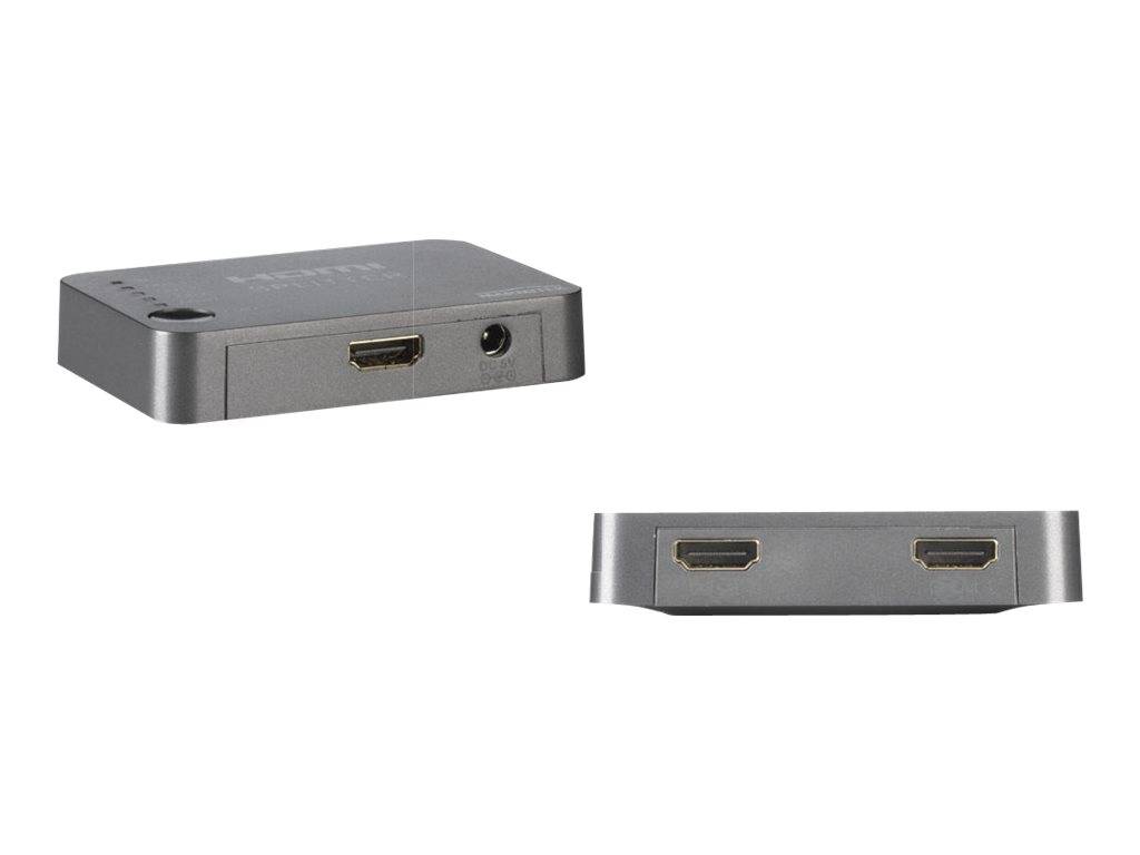 Marmitek Split 312 2 Port HDMI-Splitter 3D-Wiedergabe möglich 3840 x 2160 Pixel Silber