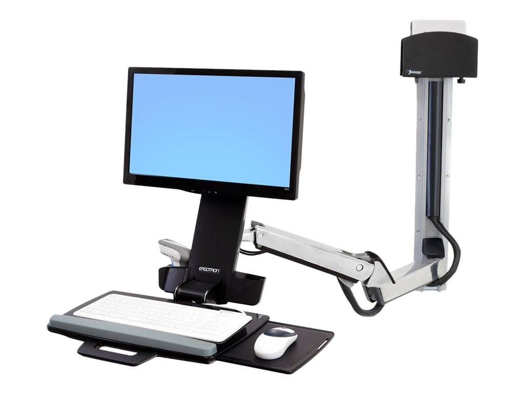 Ergotron Sit-Stand Combo Extender - Montagekomponente (Verlängerungsarm, Wandschienenhalterung, Armabdeckung, Befestigun