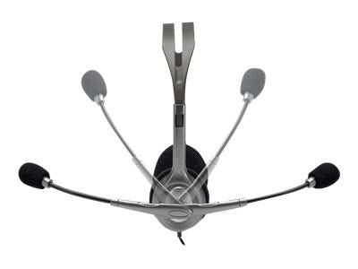 Logitech H110 Computer On Ear Headset kabelgebunden Stereo Grau Mikrofon-Rauschunterdrückung