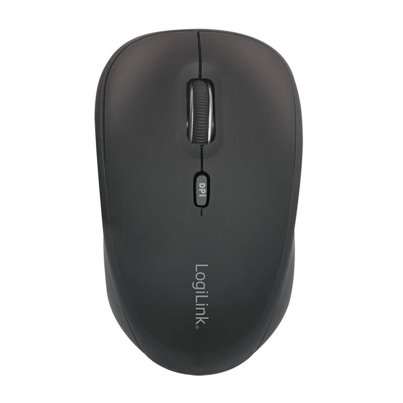 LogiLink - Maus - optisch - 3 Tasten - kabellos - 2.4 GHz - kabelloser Empfänger (USB)