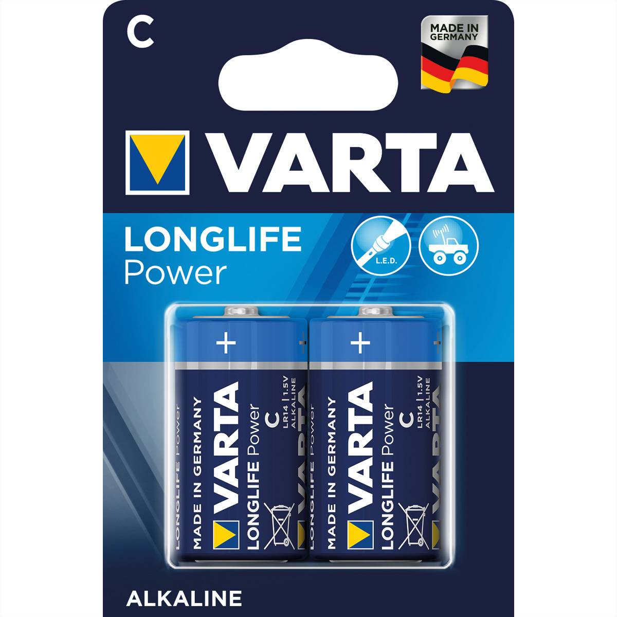 Batterie LONGLIFE Power C Blister a 2 Stück VARTA