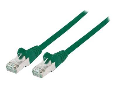 Intellinet 740784 RJ45 Netzwerkkabel, Patchkabel CAT 6a S/FTP 1.50 m Grün Folienschirm, Geflechtschirm, Geschirmt, Halogenfrei 1 St.
