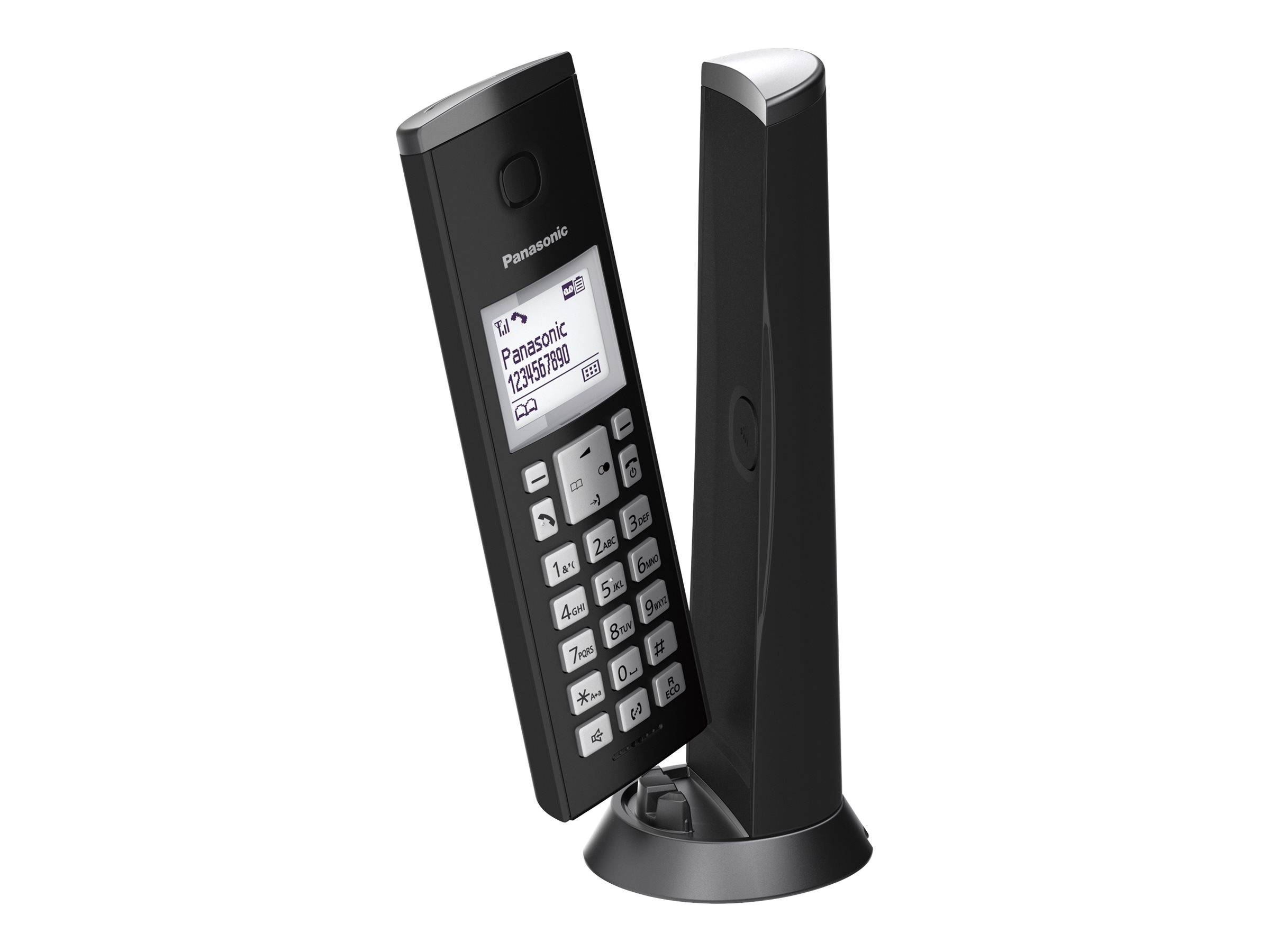 Panasonic KX-TGK220 DECT Schnurloses Telefon analog Geräuschreduzierung Schwarz