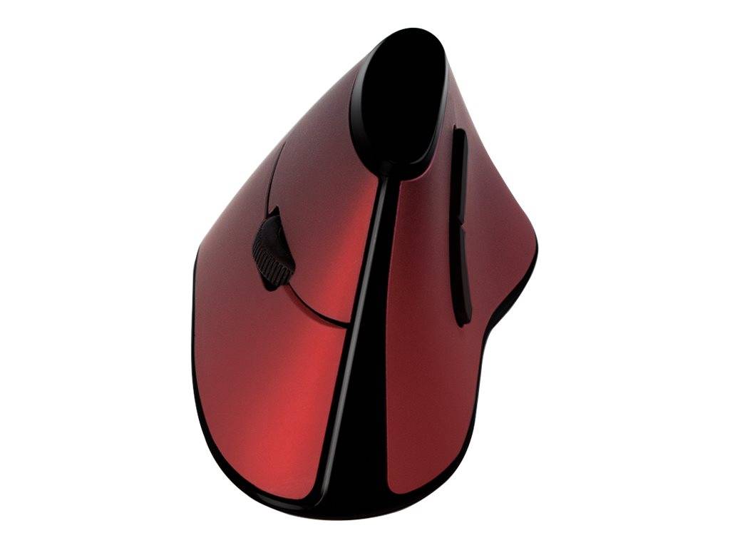 Typhoon Ergonomische Funk-Maus, vertikal, 2.4GHz, 1200 dpi, rot