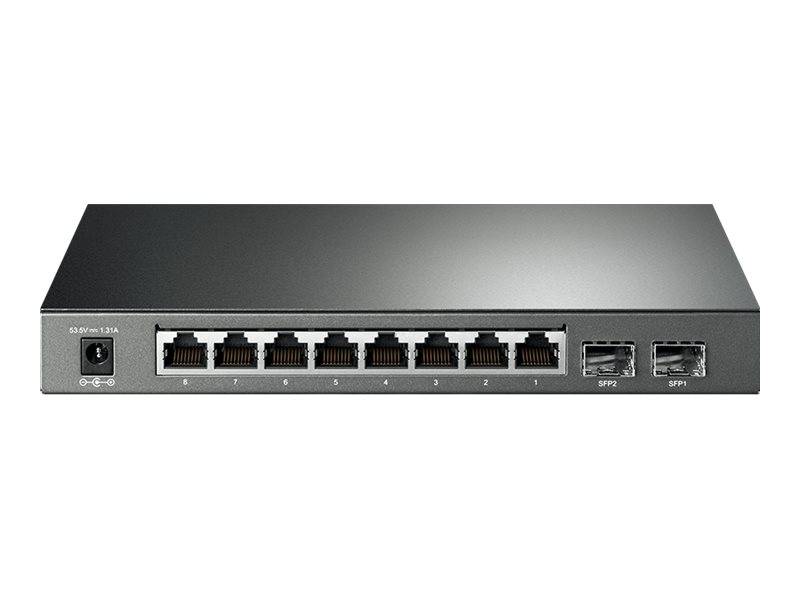 TP-LINK JetStream TL-SG2210P V3 - Switch - Smart - 8 x 10/100/1000 + 2 x SFP - Desktop - PoE (58 W)
