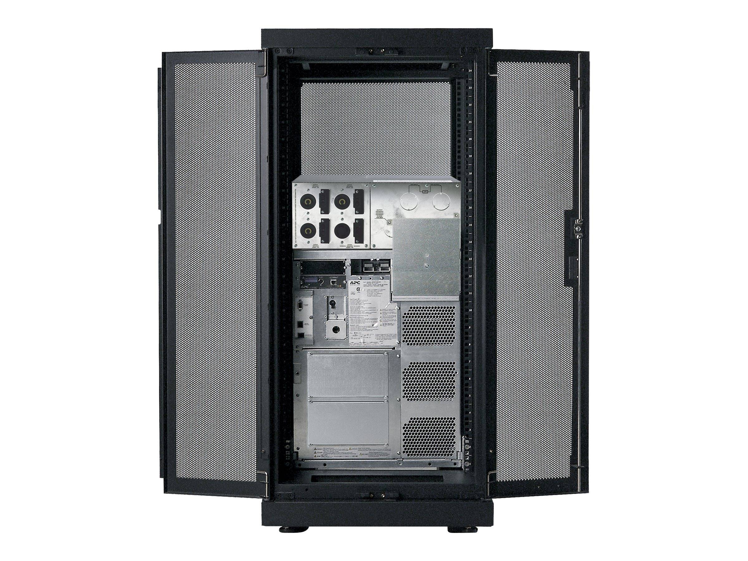 APC by Schneider Electric AR3104 NetShelter 19 Zoll Netzwerkschrank 24 HE Schwarz (RAL 9005)