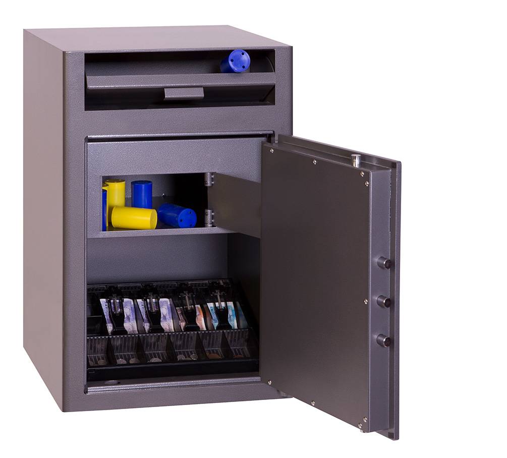 Phoenix SS0998KD Cashier Deposit Einwurftresor mit Geldeinwurfklappe Schlüsselschloss