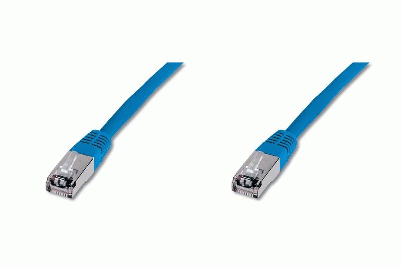 Digitus DK-1531-050/B RJ45 Netzwerkkabel, Patchkabel CAT 5e SF/UTP 5.00 m Blau 1 St.