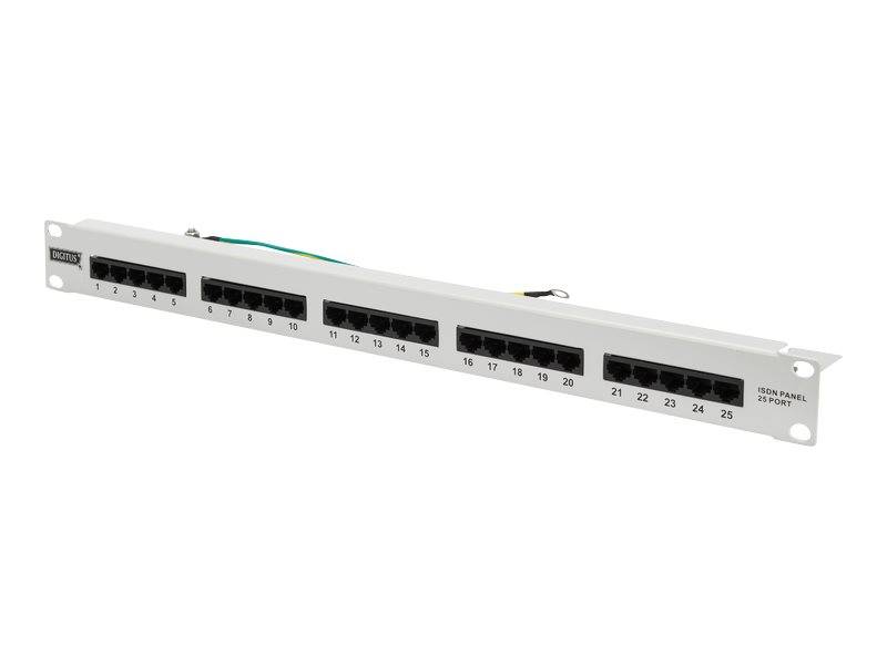 DIGITUS - CAT 3 ISDN Patch Panel, ungeschirmt
