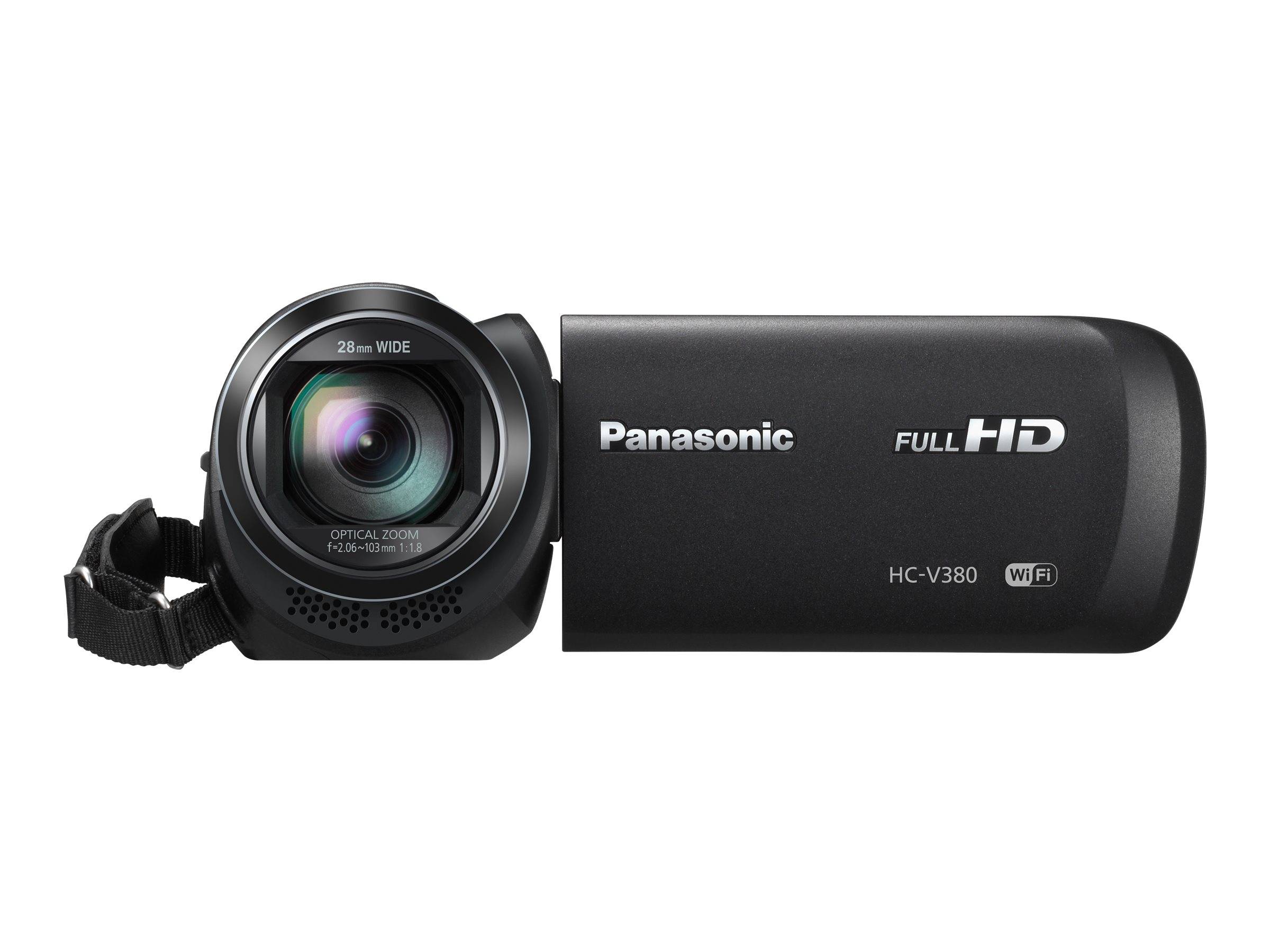 Panasonic HC-V380EG-K Camcorder 7.6 cm 3 Zoll 2.2 Megapixel Opt. Zoom: 50 x Schwarz