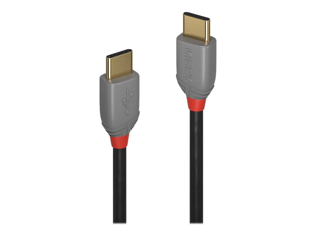 LINDY USB-Kabel USB 2.0 USB-C® Stecker, USB-C® Stecker 0.50 m Schwarz 36870
