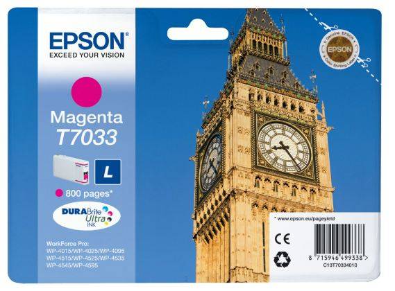 Epson Druckerpatrone T7033 Original Magenta C13T70334010