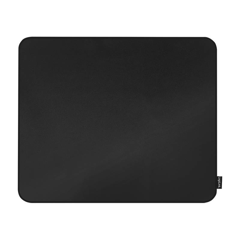 LogiLink Gaming Mauspad, vernähte Kanten, 455 x 400 mm, schwarz