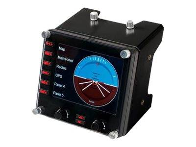 Logitech Gaming Saitek Pro Flight Instrument Panel PZ46 Flugsimulator-Controller USB PC Schwarz