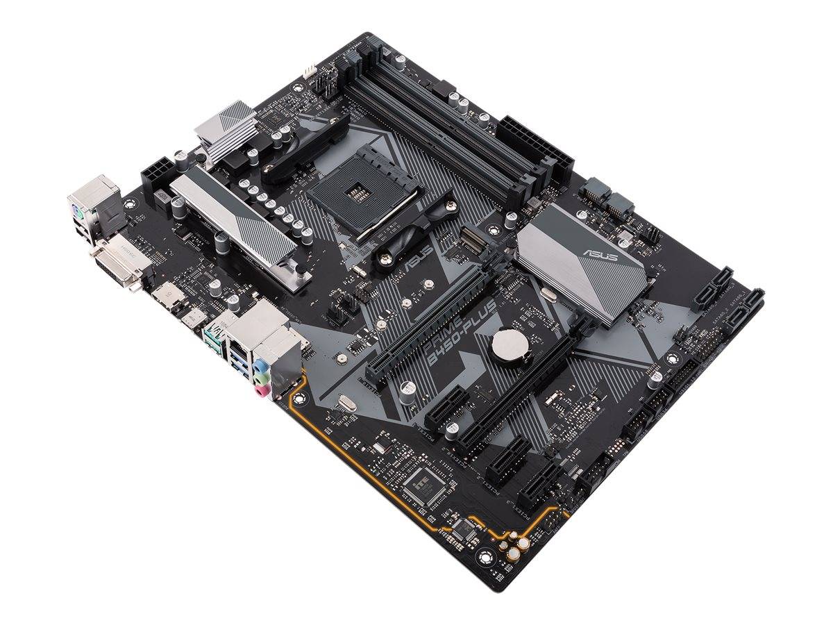 Asus Prime B450-Plus Mainboard Sockel (PC) AMD AM4 Formfaktor (Details) ATX Mainboard-Chipsatz AMD® B450