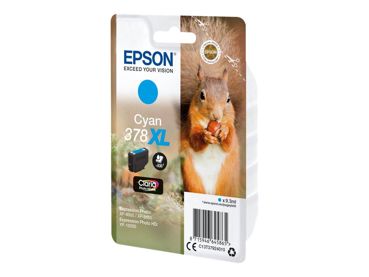 Epson Druckerpatrone T3792, 378XL Original Cyan C13T37924010