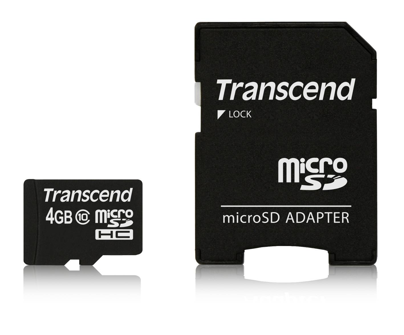 Transcend Premium microSDHC-Karte Industrial 4 GB Class 10 inkl. SD-Adapter