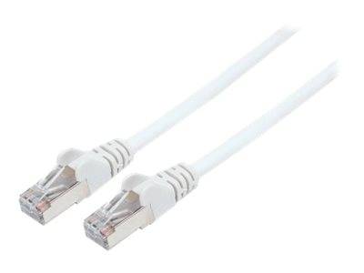 Intellinet 741385 RJ45 Netzwerkkabel, Patchkabel CAT 6a (Rohkabel CAT 7) S/FTP 2.00 m Weiß Halogenfrei 1 St.