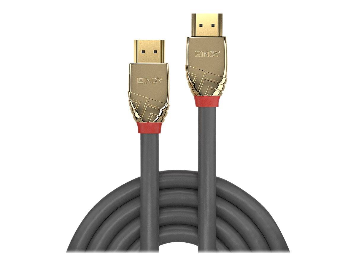 LINDY HDMI Anschlusskabel HDMI-A Stecker, HDMI-A Stecker 20.00 m Grau 37868 HDMI-Kabel