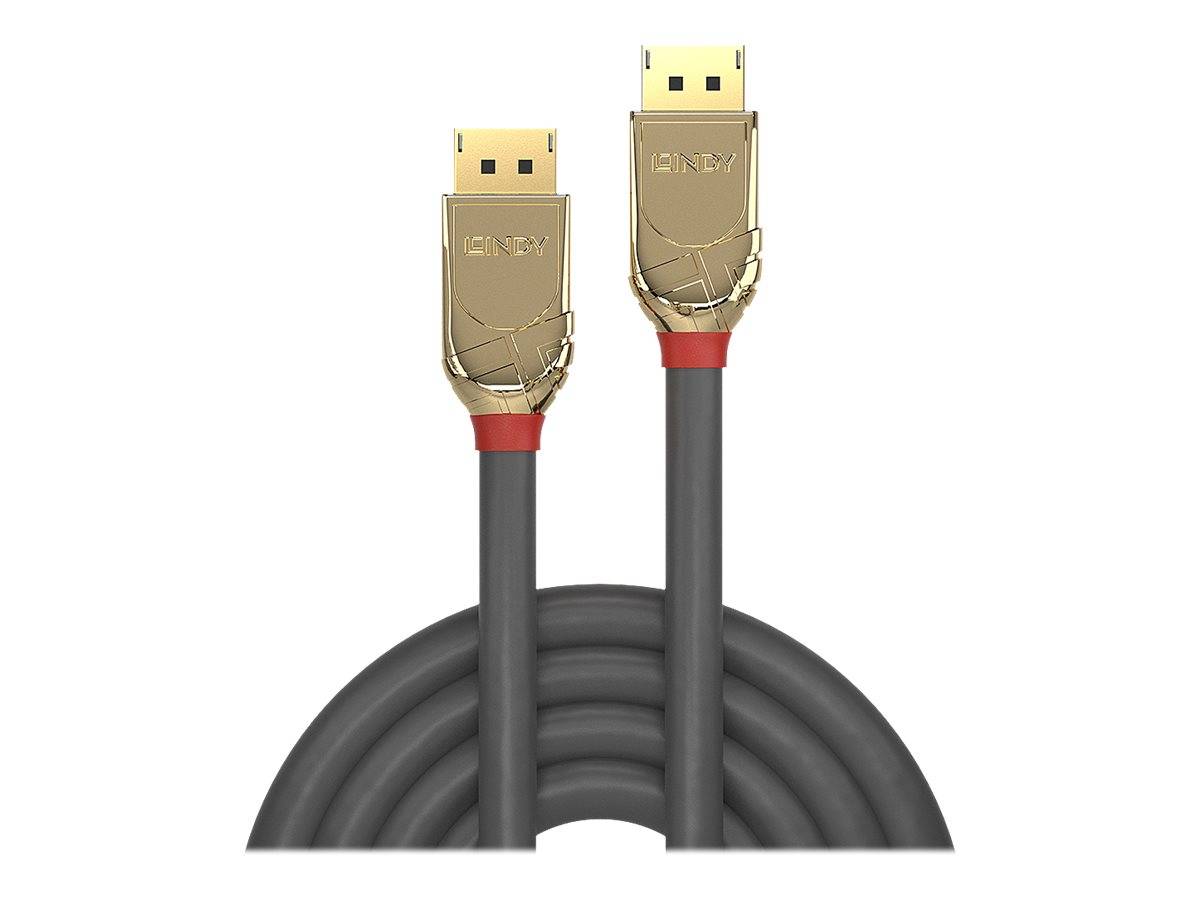 LINDY DisplayPort Anschlusskabel DisplayPort Stecker, DisplayPort Stecker 7.50 m Grau 36295 DisplayPort-Kabel