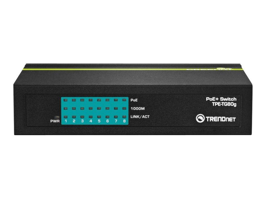 TRENDnet Switch 8-Port Gbit PoE+ 123W GREENnet Metall Multimedia-Technik Switche