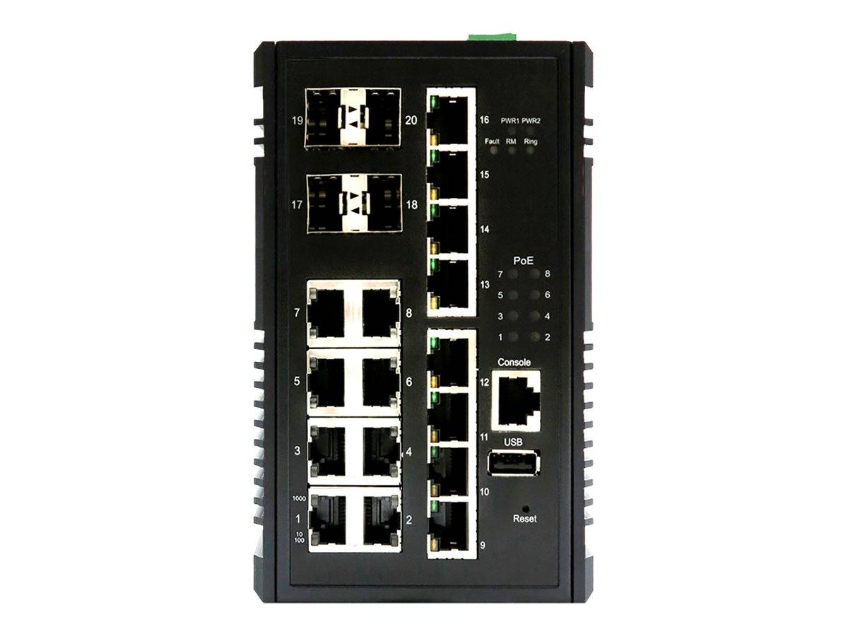 Edimax Pro IGS-5416P - Switch - Smart - 8 x 10/100/1000 (PoE+)