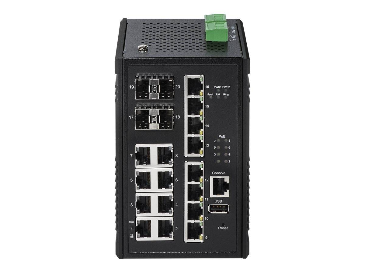 Edimax Pro IGS-5416P - Switch - Smart - 8 x 10/100/1000 (PoE+)
